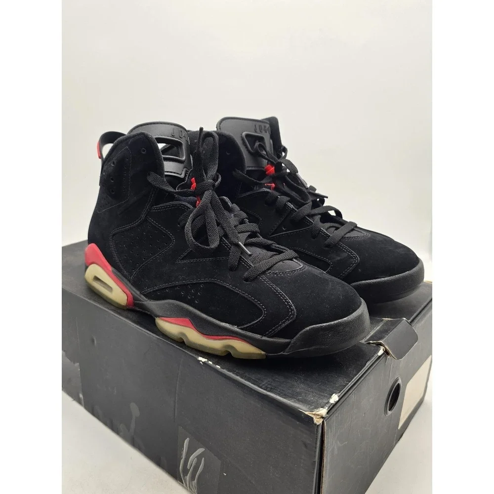 Nike Air Jordan 6 Retro Infrared Pack Shoes Mens Size 10 Black 384664-003‎